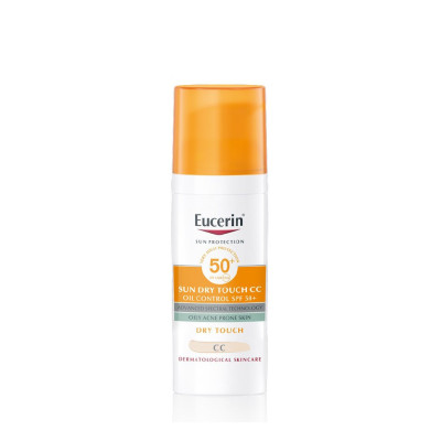 Kem Chống Nắng Trang Điểm Eucerin Sun Creme Face-Tinted CC Cream SPF50+ (50 ml)