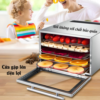 Máy sấy thực phẩm 5 tầng có bảng điều khiển hẹn giờ sấy khô tự ngắt thương hiệu Mỹ cao cấp Septree DBC-05A - Hàng Chính Hãng