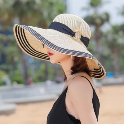 Nón nữ mũ rộng vành đi biển du lịch dã ngoại mẫu mới dona220410211