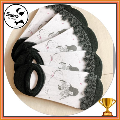 Tất/ vớ nữ kiểu ren công chúa - Tất hài ren kính, thoáng mát chân.