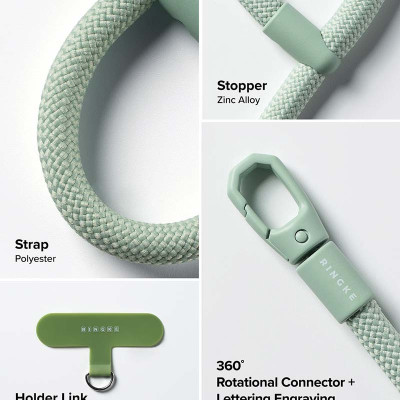 Dây đeo điện thoại RINGKE Holder Link Flow Finger Ring Strap - Hàng Chính Hãng