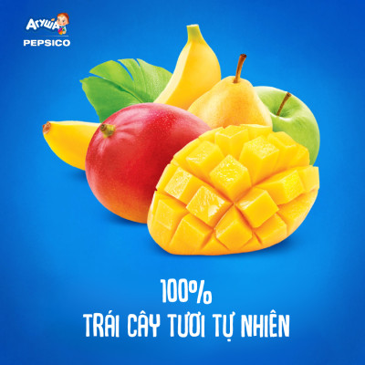 Thùng 10 Gói Trái cây nghiền vị táo, lê, chuối và xoài Agusha 90g/gói dành cho bé từ 6 tháng trở lên