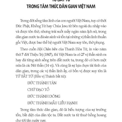 Tứ Bất Tử - Bốn Vị Thánh Bất Tử Của Việt Nam