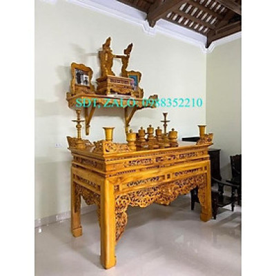 án gian gỗ mít chân 12cm