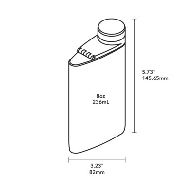 MiiR - Bình đựng rượu Aero Flask màu Đen vũ trụ - 236ml