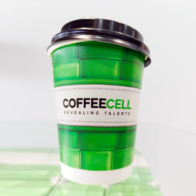 Bộ Cốc Giấy Tiện Lợi Coffeecell (Màu Xanh Lá) - COFFEECELL - Chất liệu cao cấp, Chịu được nước nóng & lạnh, Kiểu dáng sang trọng - Hàng Chính Hãng