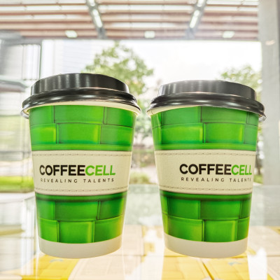 Bộ Cốc Giấy Tiện Lợi Coffeecell (Màu Xanh Lá) - COFFEECELL - Chất liệu cao cấp, Chịu được nước nóng & lạnh, Kiểu dáng sang trọng - Hàng Chính Hãng