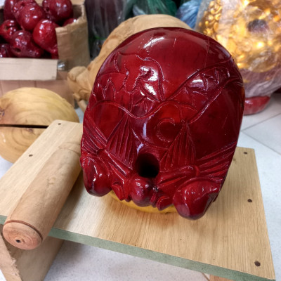 Mõ tụng kinh niệm phật bằng gỗ mít kt 10cm