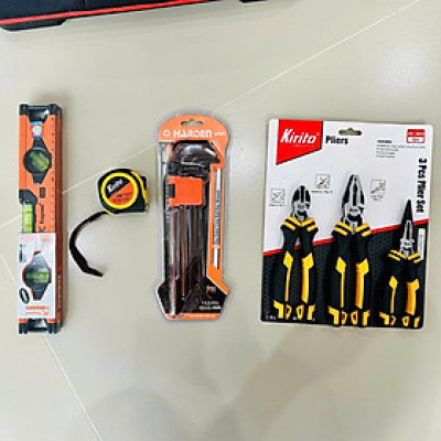 Combo Đồ Nghề Sửa Chữa Chuyên Dụng – Túi Đựng 20in + Bộ Kìm CRV + Lục Giác + Thước Đo – Hỗ Trợ Thợ