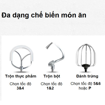Máy trộn bột, đánh trứng 10 lít cao cấp nhãn hiệu DSP KM3032 Công suất 1500W, Dung tích 10 lít - Bảo Hành Chính Hãng 12 Tháng