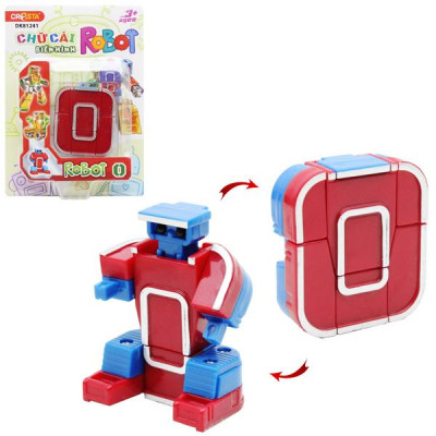 Đồ Chơi Lắp Ráp Biến Hình Robot Chữ Cái O - Cresta DK81241