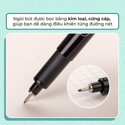Bút Kim Kỹ Thuật 0.5 mm - Drawing Pen - Colorkit DW-C004 - Mực Đen