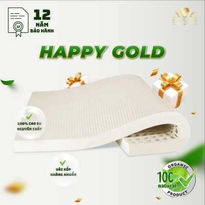 Nệm cao su thiên nhiên Kim Cương Happy Gold - 160x200x15cm