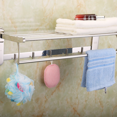Kệ treo khăn tắm Inox SUS 304 đa chức năng Eurolife EL-B7 (Trắng bạc)