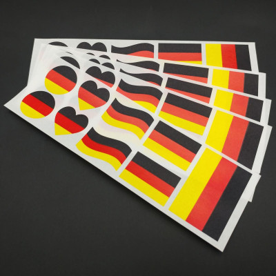Bộ 5 Sticker Hình Lá Cờ Đức - HFP