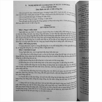 Sách Tổng Hợp Luật Đất Đai năm 2024 và Các Nghị Định, Thông Tư Hướng Dẫn Thi Hành - V2489D