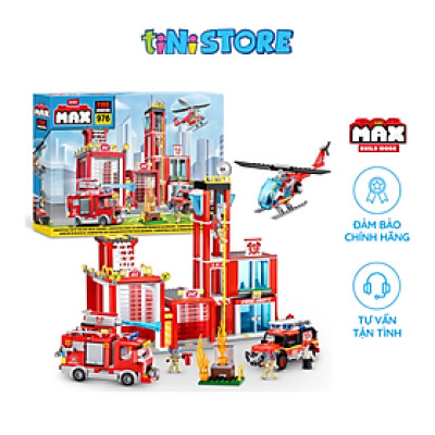 Đồ Chơi Lắp Ráp Trạm Cứu Hóa 976 Mảnh Max Build More 83165