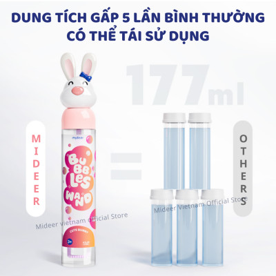 Thổi bong bóng xà phòng Mideer Bubbles Wand, đồ chơi ngoài trời cho bé 3,4,5,6 tuổi