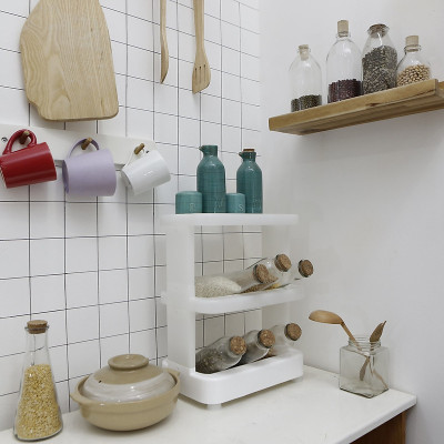 Kệ Nhà Bếp Để Đồ Đa Năng, Kệ Nhựa Cao Cấp 3 Tầng Nachi Đạt Tiêu Chẩu Xuất Nhật ,Châu Âu- Hàng chính hãng inochi ( Tặng khăn lau đa năng pakasa)