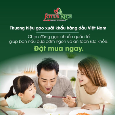 Combo 3 túi Gạo Thơm Lài Lotus Rice 5kg (tổng 15kg)
