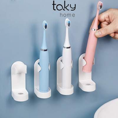 Kệ Dán Tường Để Bàn Chải Điện Tiện Dụng, Giá Dán Tường Tiện Dụng, Sạch Sẽ, Phù Hợp Với Phòng Tắm Gia Đình Hiện Đại. TakyHome 4020
