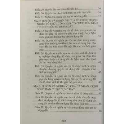 Sách - Luật Đất đai (Hiện hành) (Được Quốc hội thông qua ngày 18-01-2024, có hiệu lực từ ngày 01-01-2025) XBTT