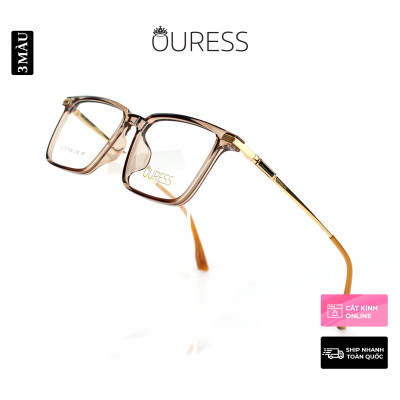 Gọng kính cận MC15022 chất liệu nhựa titan thời trang mắt kính OURESS nam nữ siêu nhẹ siêu bền