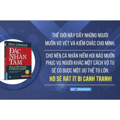 Sách - Combo Đắc nhân tâm (Khổ nhỏ) + Quẳng gánh lo đi và vui sống (Khổ nhỏ) - FirstNews