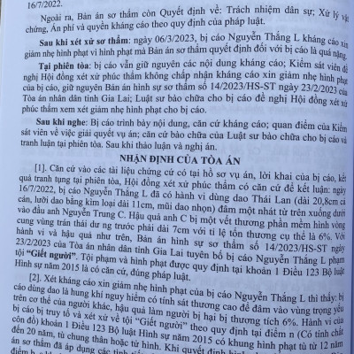 Tuyển Tập Các Bản Án Của Toà Án Nhân Dân Cấp Cao về Hình Sự Và Tố Tụng Hình Sự