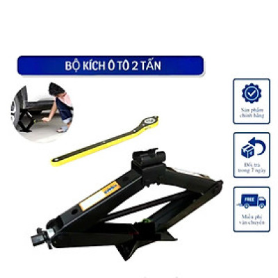 Kích Nâng Gầm 2 Tấn Kèm Cờ Lê - Thiết Kế Nhỏ Gọn, Dễ Dùng Cho Ô Tô, Xe Máy