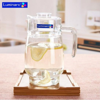 Bình thủy tinh đựng nước có nắp Luminarc Tivoli 1,6L - G2674, dùng máy rửa bát | Hàng chính hãng