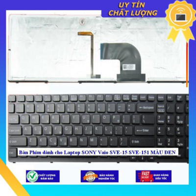 Bàn Phím dùng cho Laptop SONY Vaio SVE-15 SVE-151 MÀU ĐEN - Hàng Nhập Khẩu New Seal
