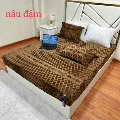 "Ga Gối 3 Món Nỉ Nhung CoCo siêu ấm - lựa chọn hoàn hảo cho mùa đông"