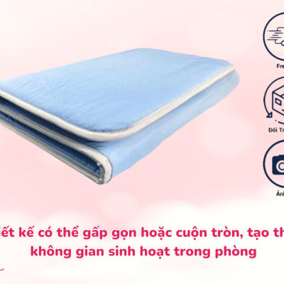 SALE SỐC NỆM VĂN PHÒNG- ĐỆM NGỦ VĂN PHÒNG CHỐNG THẮM NƯỚC 75 X 180 X 3CM ( GIAO MÀU NGẪU NHIÊN )