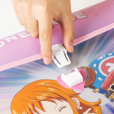 Cặp Tài Liệu Học Sinh A4 2 Ngăn One Piece - Deli EF621 - Màu Hồng