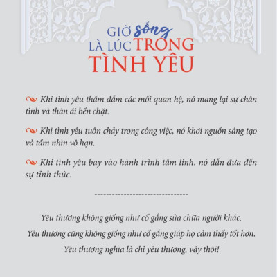 Giờ Là Lúc Sống Trong Tình Yêu
