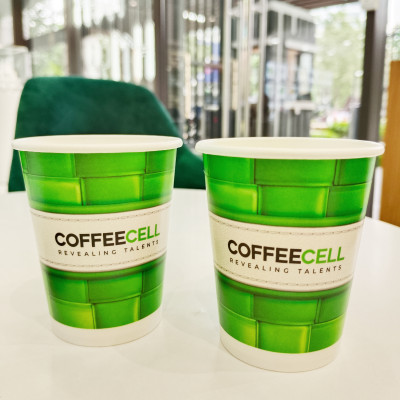 Bộ Cốc Giấy Tiện Lợi Coffeecell (Màu Xanh Lá) - COFFEECELL - Chất liệu cao cấp, Chịu được nước nóng & lạnh, Kiểu dáng sang trọng - Hàng Chính Hãng