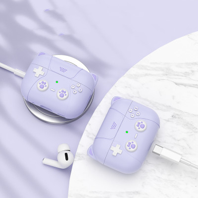 Bao Case Ốp Tay Cầm Game Tai Mèo cho Airpods 4 - Hàng Chính Hãng