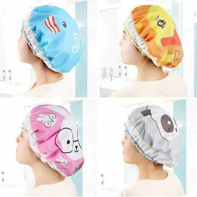COMBO 2 Mũ Tắm Trùm Đầu CUTE Tránh Ướt Tóc Khi Tắm , Ủ Dưỡng Tóc Đa Năng - Giao Màu Ngẫu Nhiên 