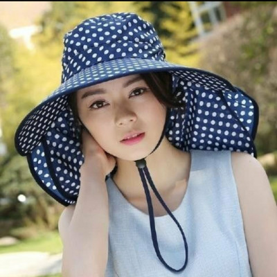 Mũ nón rộng vành chống nắng UV thoáng mát sành điệu khẩu trang che nắng dona240103
