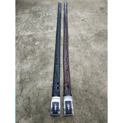 Thắt Lưng Da Cá Sấu Liền 4 cm 