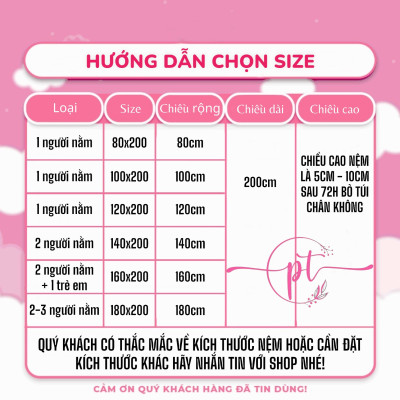 Nệm Bông Trải Sàn Xuất Nhật Fukoji, Kích Thước 1mx2m, 1m4x2m, 1m6x2m dày 7-9cm
