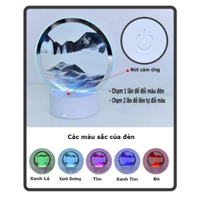 Đồng hồ cát thủy tỉnh cát chảy - Màu đỏ