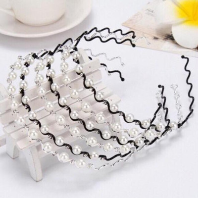 Bờm Tóc Đính Đá Và Ngọc Trai Nhân Tạo - Kiểu Dáng Hàn Quốc