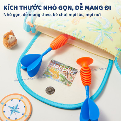 Bộ ném tiêu cao su kèm sticker hồng tâm Mideer Suction Dart