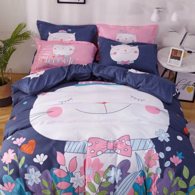 Bộ drap và vỏ chăn cotton Classic Kid VCK2016 ( 4 món )