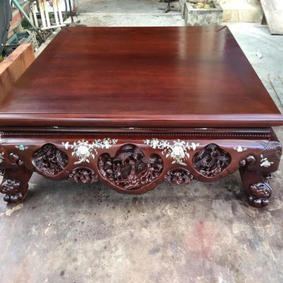 Sập Nằm Ba Bông Khảm Trai Gỗ Gụ