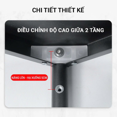 Kệ lò vi sóng đa năng Thép Carbon cao cấp, kệ để đồ nhà bếp siêu chịu lực 300kg sơn tĩnh điện chống bong tróc, kệ nhà bếp