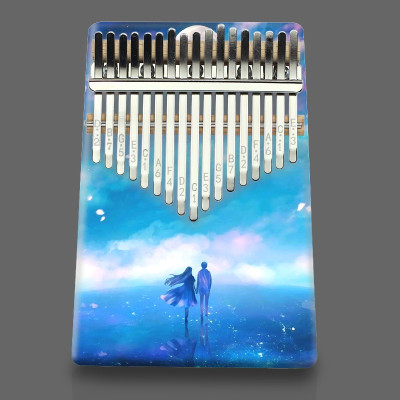 Đàn Kalimba 17 Phím - Đàn Kalimba Thumbs Piano Sử Dụng Ngón Tay | Tặng kèm búa chỉnh, khăn lau, dán nốt phím