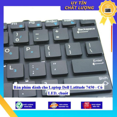 Bàn phím dùng cho Laptop Dell Latitude 7450 - Có LED chuột - Hàng Nhập Khẩu New Seal